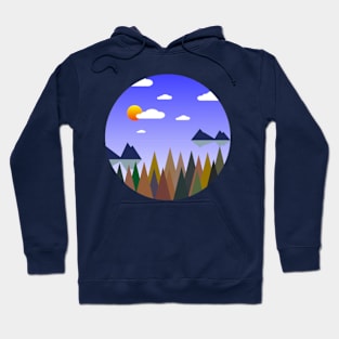 Minimalist nature art Hoodie